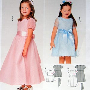 Dress - Size 2, 3, 4, 5, 6, 7 Burda Kids 9363 Uncut Sewing Pattern Undated
