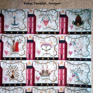 The Heart Of Home - Full Set By Robyn Pandolph And Cabin Fever Designs Vintage Applique Quilt Pattern Packet 1999