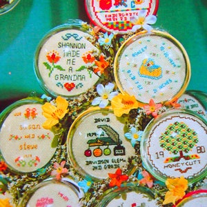 Hav. A. Ball With Memories And Keepsakes By Gena Vintage Cross Stitch Pattern Leaflet 1980