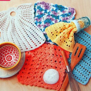 The Little Encyclopedia Of Dishcloths By Leisure Arts Small Crochet Pattern Booklet 2015