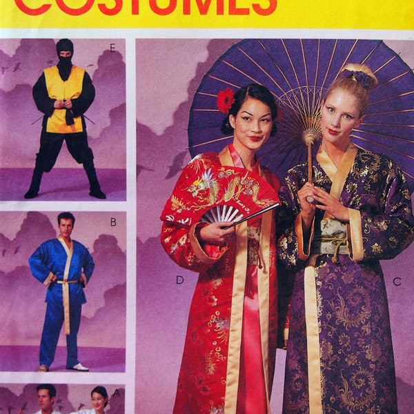 Misses', Men's And Teen Boys' Robe Costumes McCall's Costumes 2940 Size Large And Extra Large Vintage Uncut Sewing Pattern 2000