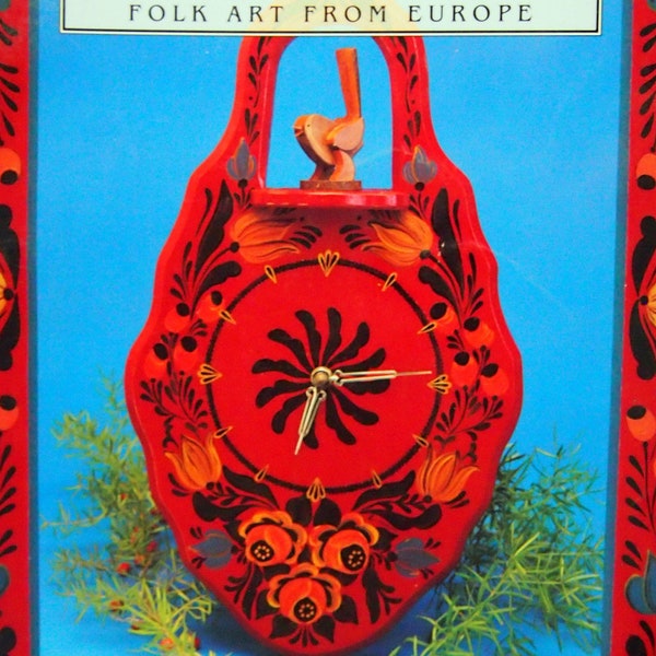 Bauernmalerei - Folk Art From Europe By Eva & Nicole Tummel Vintage Tole And Decorative Painting Pattern Book 1996