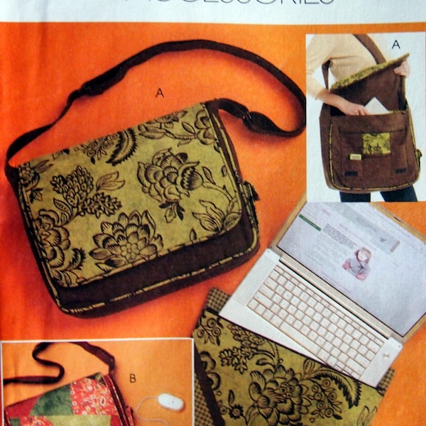 Bags And Laptop Cover McCall's Fashion Accessories M5824 Uncut Sewing Pattern 2009