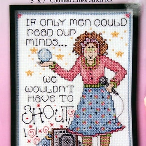 Read Our Minds By Joan Elliott And Design Works Crafts Inc. Small Cross Stitch Kit Undated