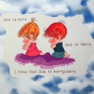 My 1st Little Prayer - No. 7 der KidLinks Serie von Marty Links And Heritage Series Vintage KreuzstichMuster Blättchen 1989