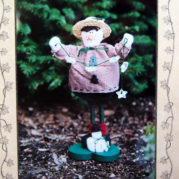 Itsy Bitsy Snow Lady - 8" Snowflake Stringer By Valarie Seaman & Abbey Lane Sewing Pattern Packet 2003