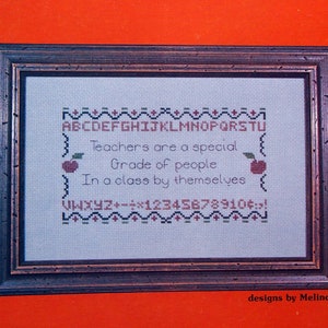 Teachers Poem By Melinda And Cross My Heart Vintage Cross Stitch Pattern Page 1982