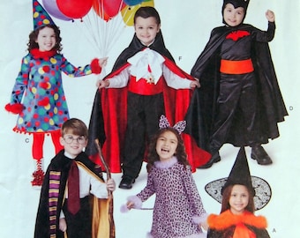 Child's Costumes Sizes 3, 4, 5, 6, 7, 8 Simplicity 1584 Uncut Sewing Pattern 2013