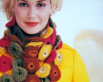 Nicky Epstein's Signature Scarves - Dazzling Designs To Knit Hardcover Knitting Pattern Book 2008