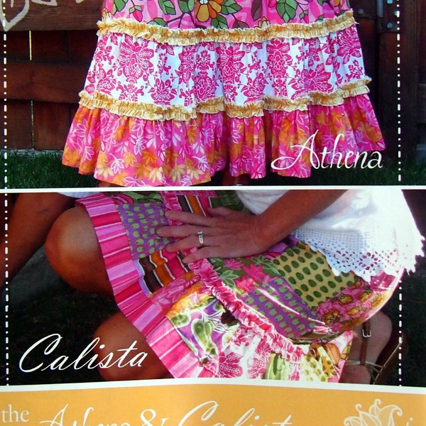 The Athena & Calista Skirts No. 18 By Lila Tueller Designs Sewing Pattern Packet Undated