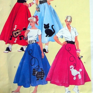 Misses&#39; And Women&#39;s Skirt, Petticoat And Appliques Sizes 8, 10, 12, 14, 16 McCall&#39;s Costumes M5681 Uncut Sewing Pattern 2008