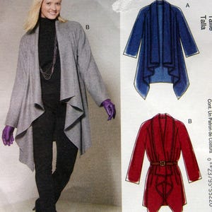 Misses&#39; Unlined Coats Size 8-10, 12-14 McCall&#39;s M6210 Uncut Sewing Pattern 2010