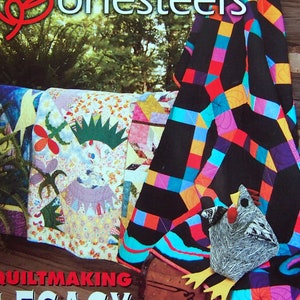 May include: A quiltmaking book cover featuring a woman with a quilt and the text "Georgia Bonesteel's Quiltmaking Legacy".