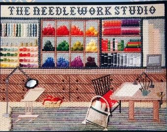 The Needlework Studio By Louise S. Meier Vintage Paperback Spiral-Bound Needlepoint Pattern Booklet 1998