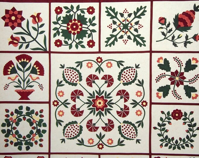 Red and Green an Applique Tradition by Jeana Kimball Vintage Paperback