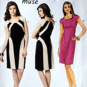 Misses&#39; Dress Size 6, 8, 10, 12 Butterick Muse B5677 Uncut Sewing Pattern 2011