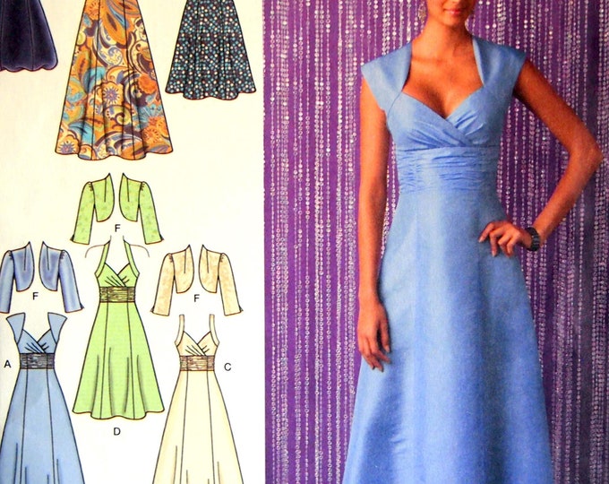 Misses' Dress in Three Lengths With Bodice Variations and Bolero Size 6 ...
