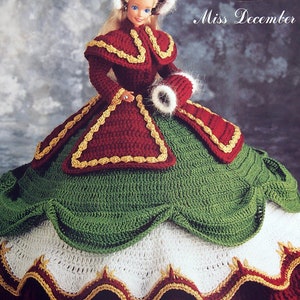Fräulein Dezember - Die Antebellum Kollektion By Annie's Attic Vintage Fashion Doll Thread Crochet Pattern Leaflet 1996