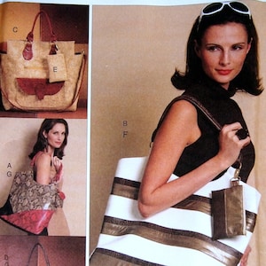 Large Bags Vogue Accessories V8568 Uncut Sewing Pattern 2009