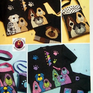 Dog Appliques And Totes McCall&#39;s Crafts M5407 Uncut Sewing Pattern 2007