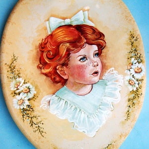 Red Headed Girl By DeLane Lange Vintage Decorative Painting Packet Undated