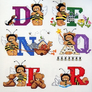 The Believe Alpha&quot;bear&quot; Book - Book 2 By Dale Burdett Vintage Counted Cross Stitch Pattern Booklet 2000