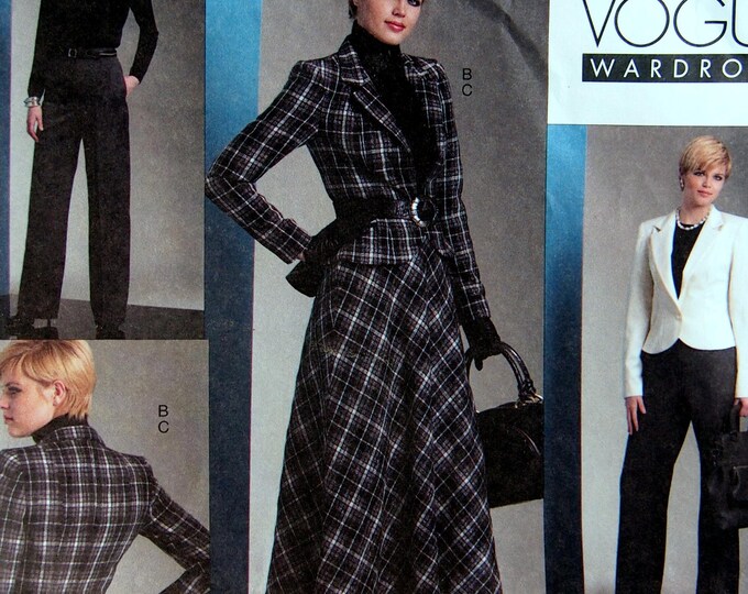 Misses' Jacket, Skirt and Pants Size 16, 18, 20, 22 Vogue Wardrobe ...