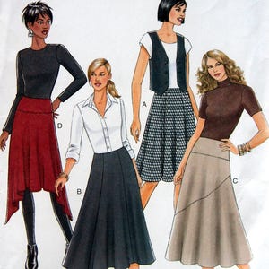 Misses&#39; Skirt Size 6, 8, 10, 12 Butterick B5421 Uncut Sewing Pattern 2019