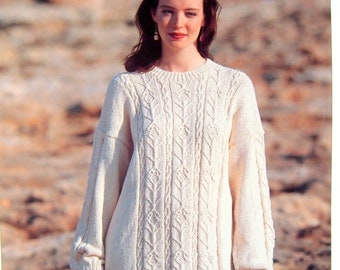 Flower Panel Sweater - 4542 By Hayfield - Hayfield Double Knitting Pattern Leaflet Undated