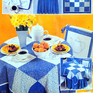 Bluework Kitchen Butterick 3929 Vintage Uncut Sewing And Embroidery Pattern 2003