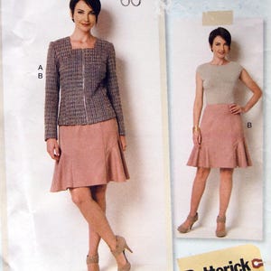 Misses&#39; Jacket And Skirt Size 6, 8, 10, 12, 14 Butterick Lisette B6260 Uncut Sewing Pattern 2015