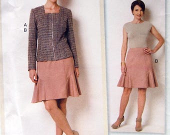 Misses' Jacket And Skirt Size 6, 8, 10, 12, 14 Butterick Lisette B6260 Uncut Sewing Pattern 2015