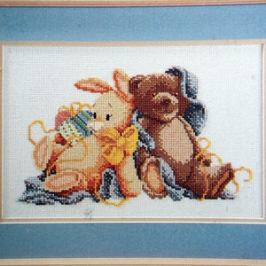 Teddy Bears By Sam Hawkins Vintage Counted Cross Stitch Pattern Leaflet 1993