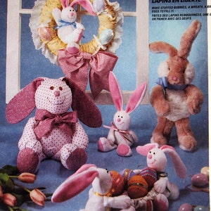 Easter Bunny Package McCall&#39;s Crafts 3500 Vintage Uncut Sewing Pattern 1988