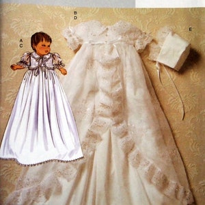 Infants' Jacket, Coat, Gown, Panties And Hat Butterick B4964 Uncut Sewing Pattern 2007