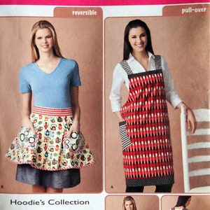 Misses' Over The Head Apron And Reversible Apron By Simplicity 2162 Uncut Sewing Pattern 2011 image 1