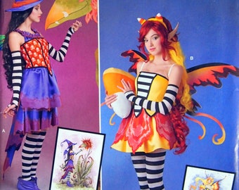 Fantasy Witch And Fairy Misses' Costumes Size 14 To 22 Simplicity S0234 / 1034 Uncut Sewing Pattern 2015