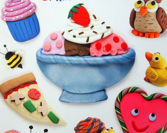 Clay Play! 24 Whimsical Projects By Terry Taylor Paperback Clay Pattern Book 2014