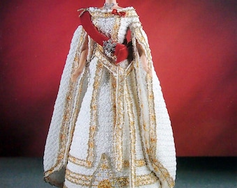 Anastasia - The Golden Age Of Film Collection By Annie's Attic Vintage Fashion Doll Crochet Pattern Leaflet 2000