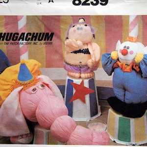Hugachum Circus McCall&#39;s 8239 Vintage Uncut Sewing Pattern 1982