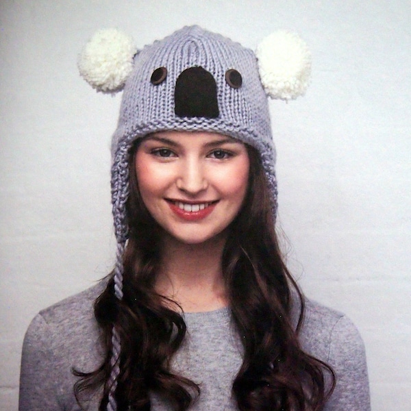 Animal Hats - 15 Patterns To Knit And Show Off By Vanessa Mooncie Paperback Knitting Pattern Book 2012
