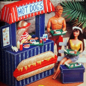 Fashion Doll Fantasy vintage, livre relié, toile plastique, crochet et patrons de couture, 1994