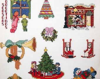 Mini Motif Designs - Christmas Volume 9 By Graphworks, Ltd. Vintage Cross Stitch Pattern Leaflet 1987
