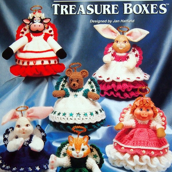 Birthstone Treasure Boxes By Jan Hatfield Vintage Crochet Pattern Leaflet 1996