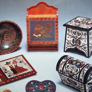 Strokes &#39;N&#39; Folks &#39;N&#39; Lots &#39;A&#39; Love By Susan Jill Hall And Margaret L. Wilburn Vintage Tole And Decorative Painting Pattern Book 1981