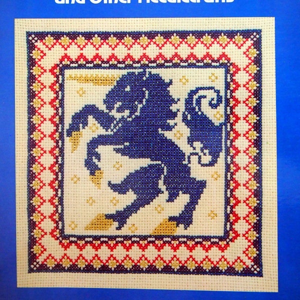 101 Folk Art Designs For Counted Cross Stitch And Other Needlecrafts By Carter Houck Vintage Cross Stitch Pattern Booklet 1982