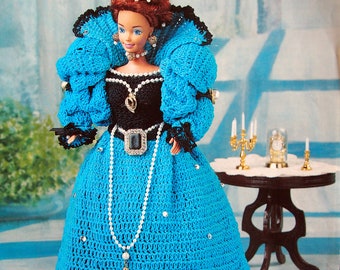 Elizabeth Anne By Beverly Mewhorter And Annie's Fashion Doll Crochet Club Vintage Crochet Pattern Leaflet 1997