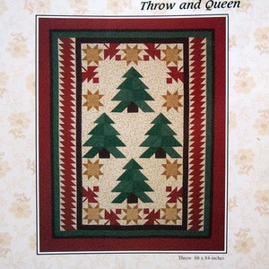 Starlight Pines Überwurf und Königin von Lynette Jensen und Thimbleberries Quilt Pattern Leaflet 2005