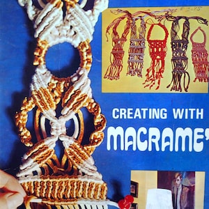 Creating With Macrame By Suzanne Stiles Vintage Macrame Pattern Booklet 1971