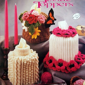 Annie's Timeless Yarn Theft Toppers By Annie's Attic Vintage Crochet Pattern Leaflet 1992